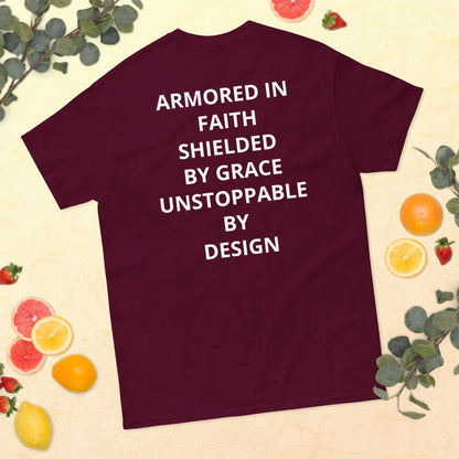 Unisex classic tee featuring 333 angel number symbolizing divine protection and balance
