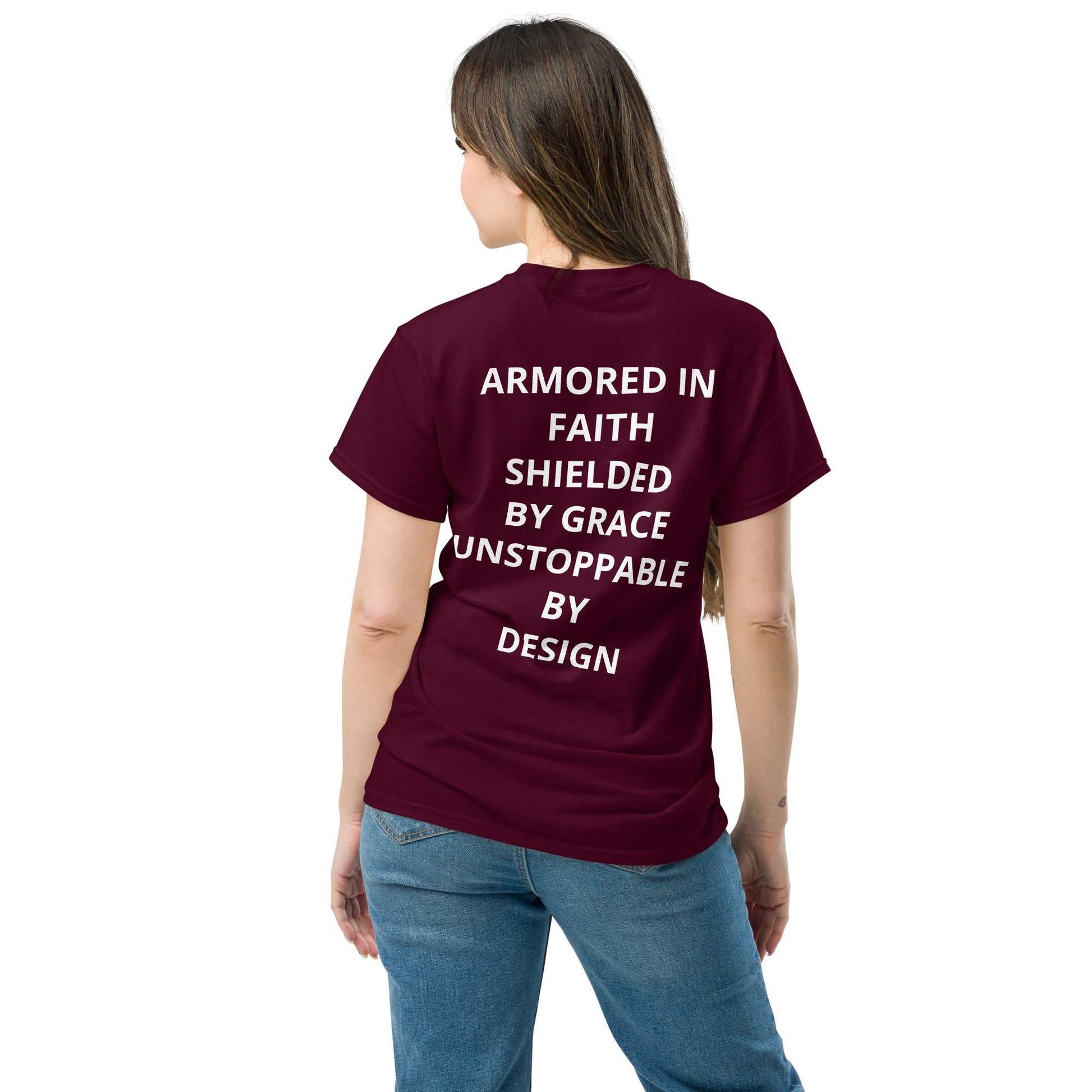 Unisex classic tee featuring 333 angel number symbolizing divine protection and spiritual balance