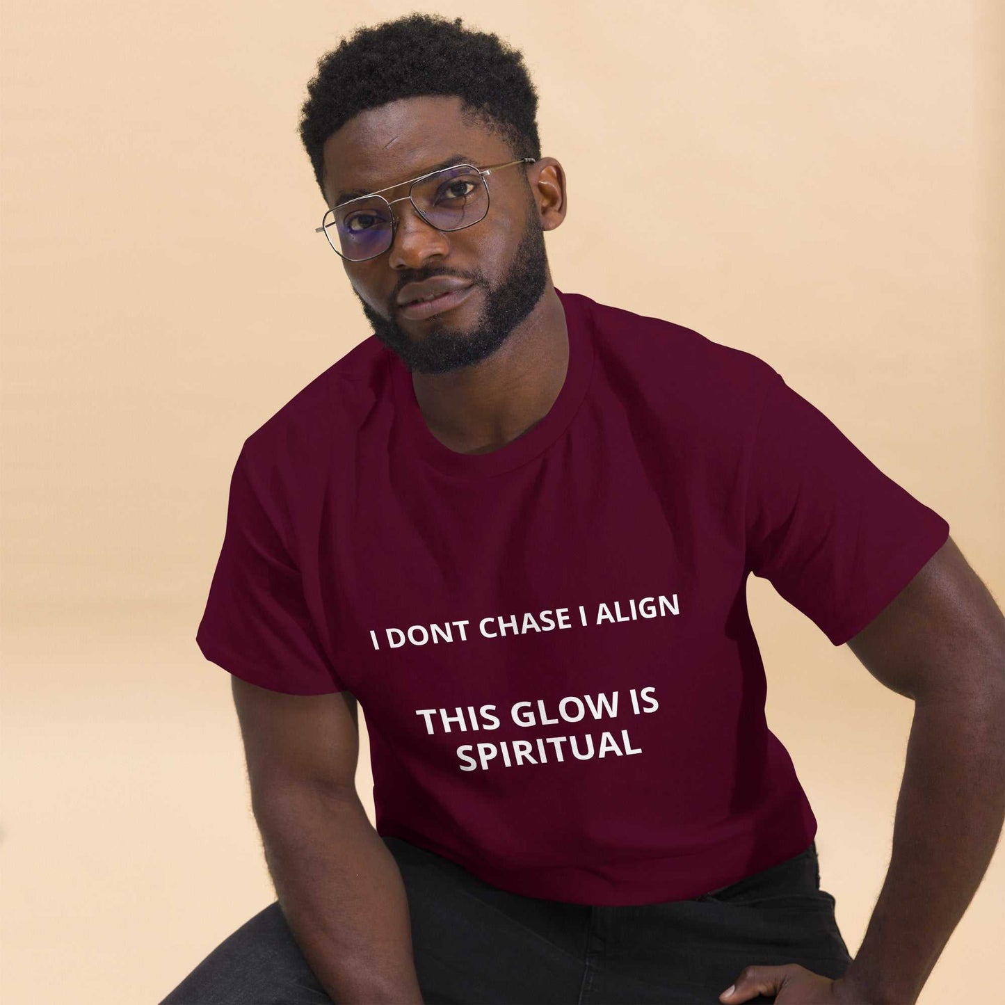Unisex classic tee in premium cotton with clean lines and soft breathable fabric for spiritual style