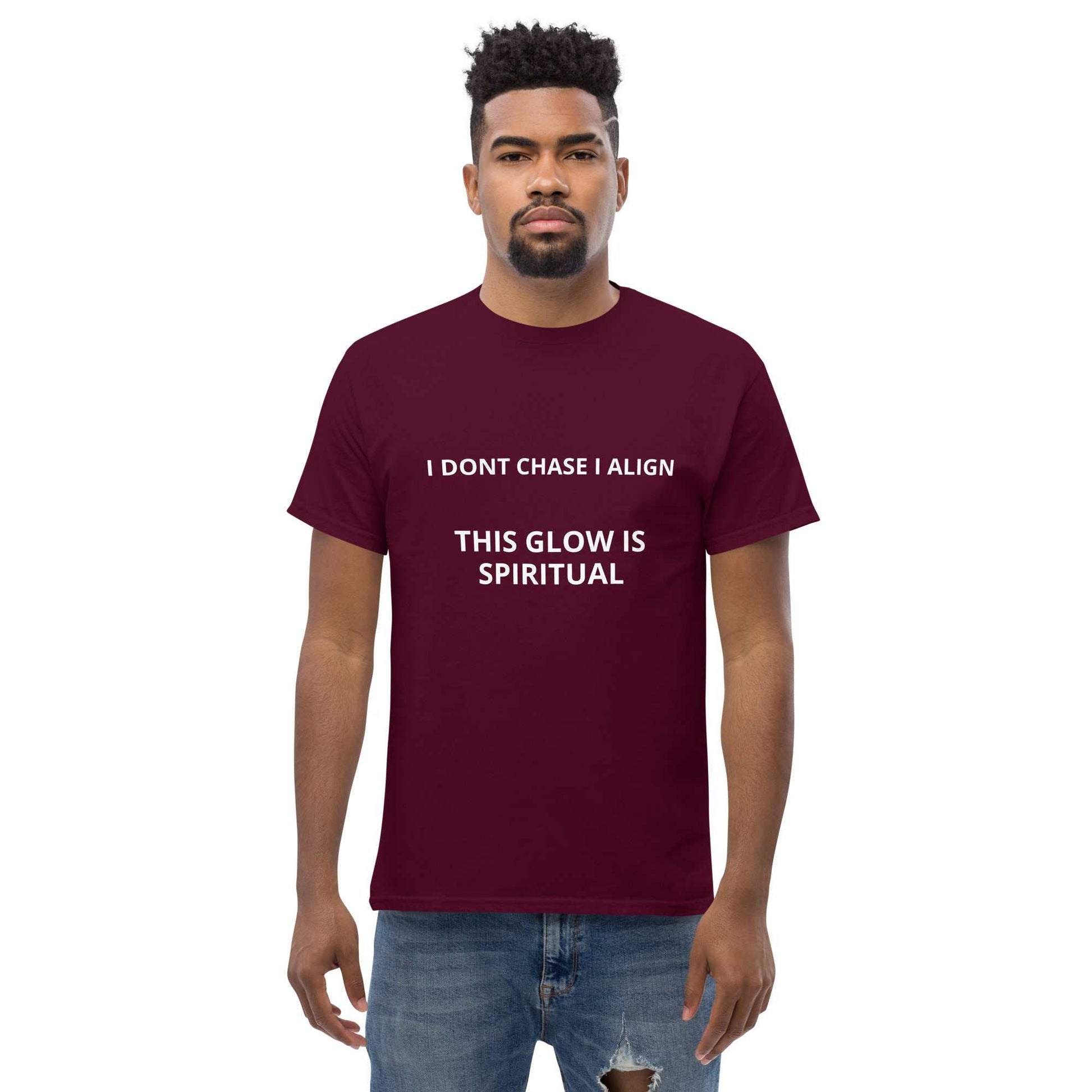 Unisex classic tee in premium cotton with spiritual affirmation and clean modern design