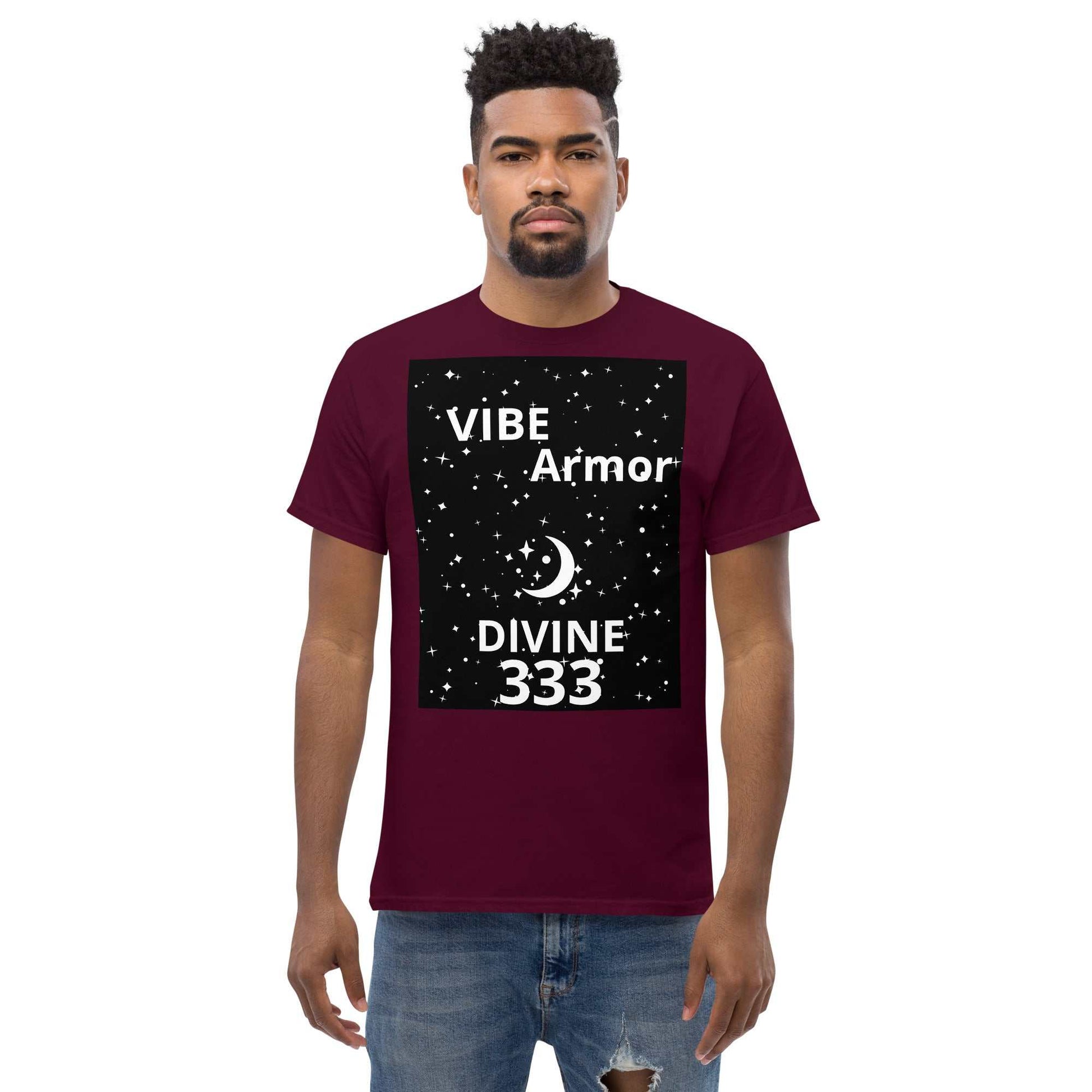 Unisex classic tee featuring 333 angel number symbolizing divine protection and balance