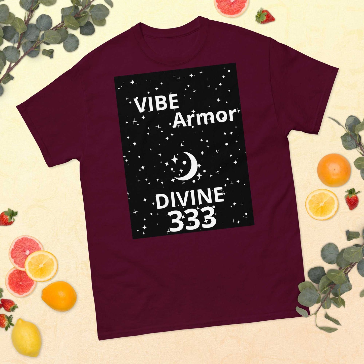Unisex classic tee featuring 333 angel number symbolizing divine protection and spiritual balance