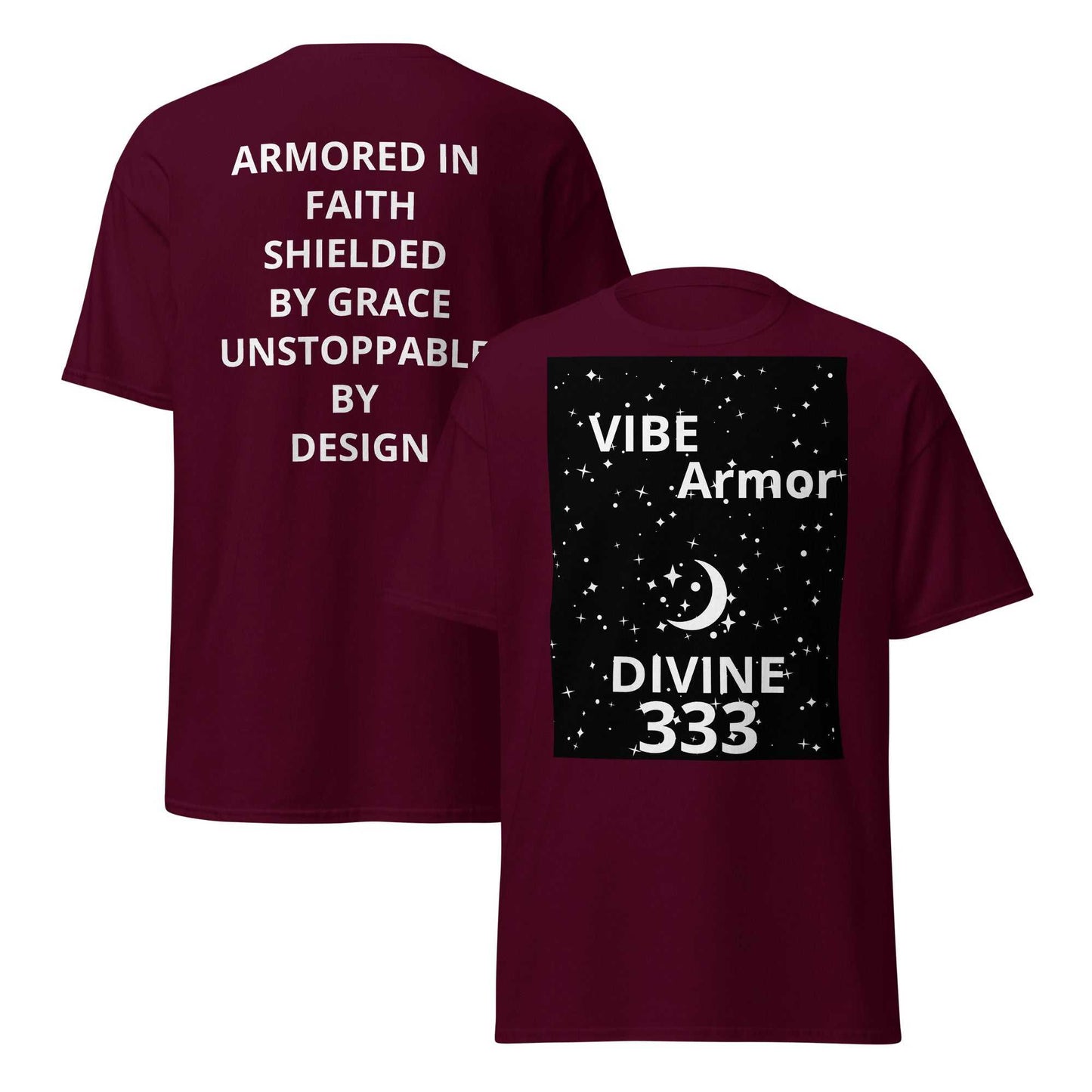 Unisex classic tee featuring 333 angel number symbolizing divine protection and spiritual balance