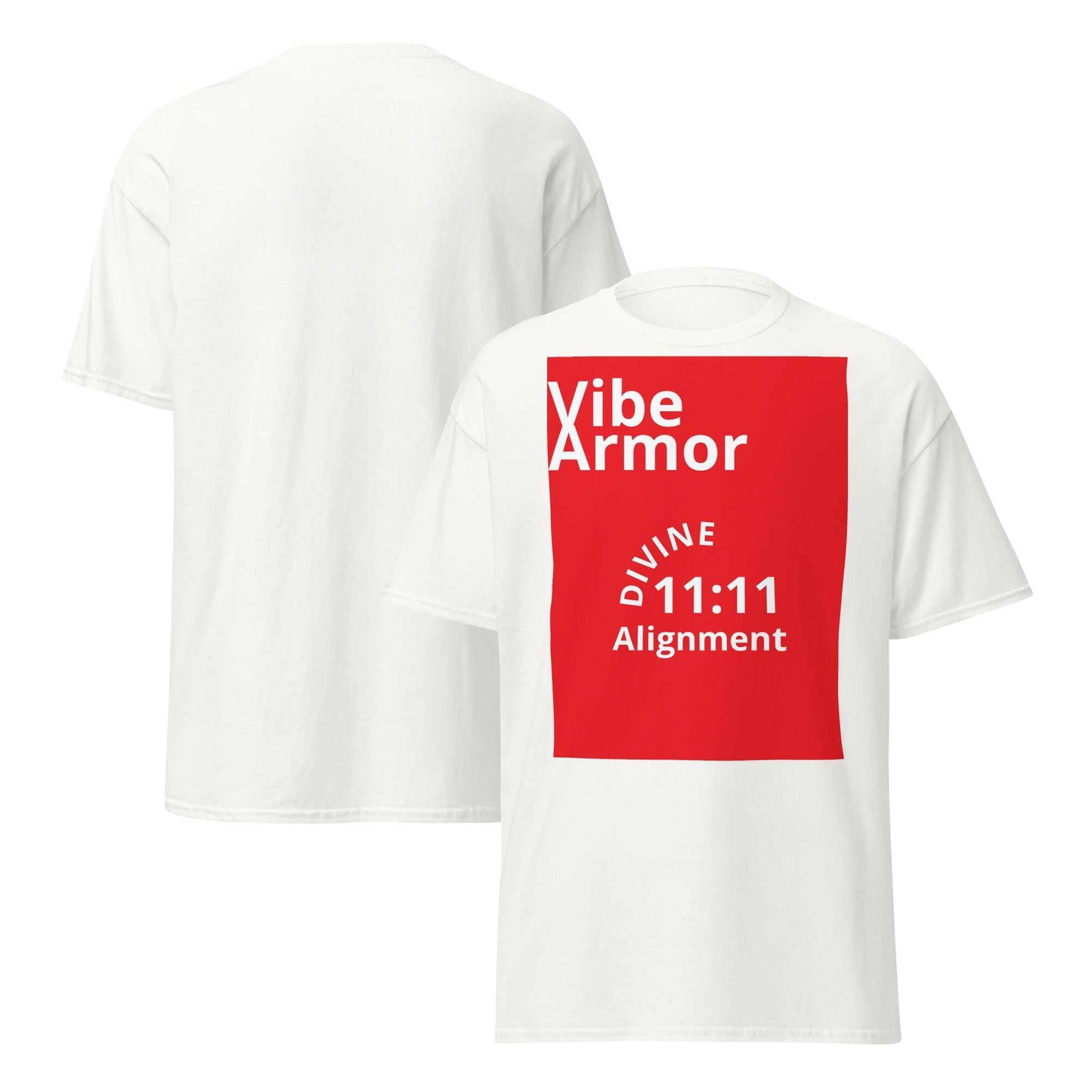 Unisex classic tee featuring 11:11 angel number symbolizing manifestation and new beginnings