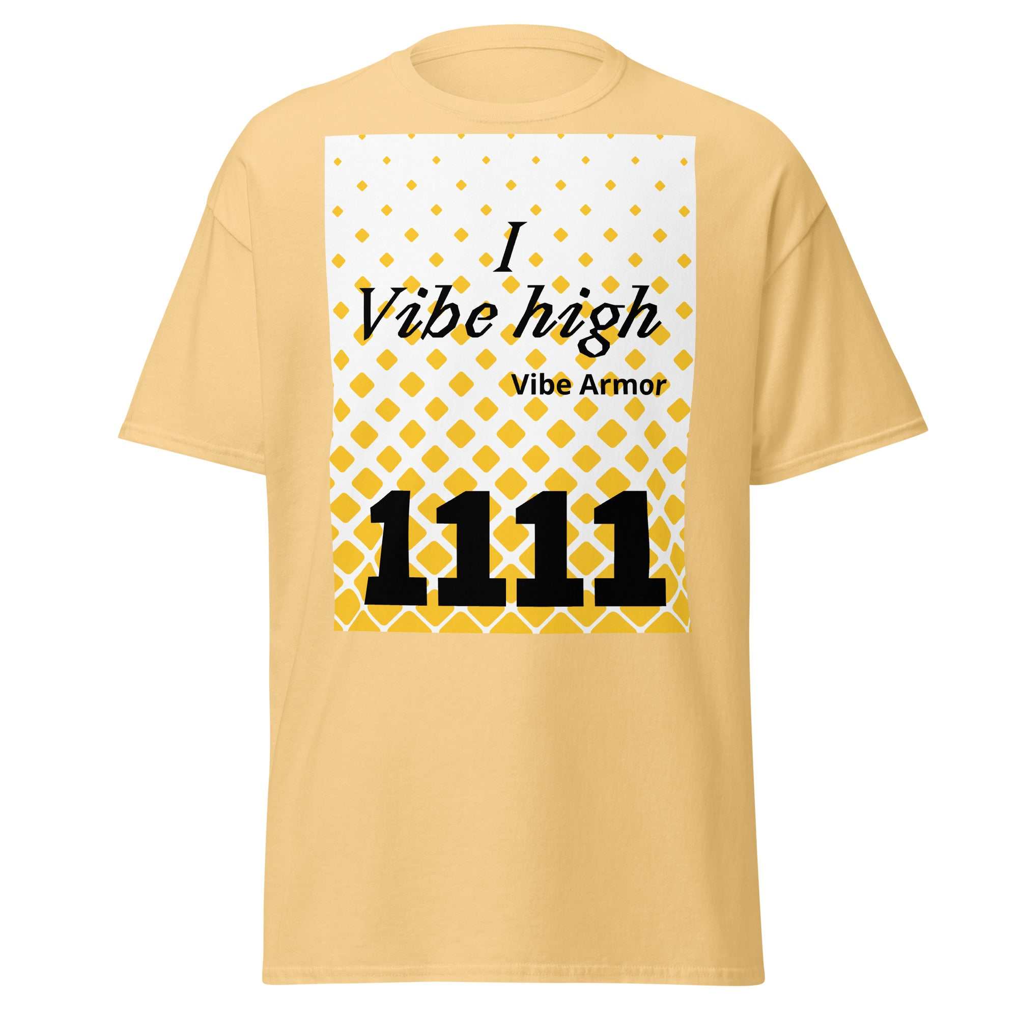 Vibe Armor Unisex tee featuring 1111 angel number design on soft cotton blend fabric