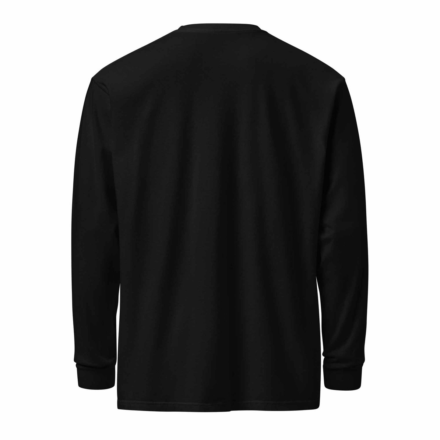 Garment-dyed heavyweight long-sleeve shirt in rich saturated color for spiritual alignment and intentional living