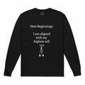 Garment-dyed heavyweight long-sleeve spiritual shirt in rich color for intentional living and durability