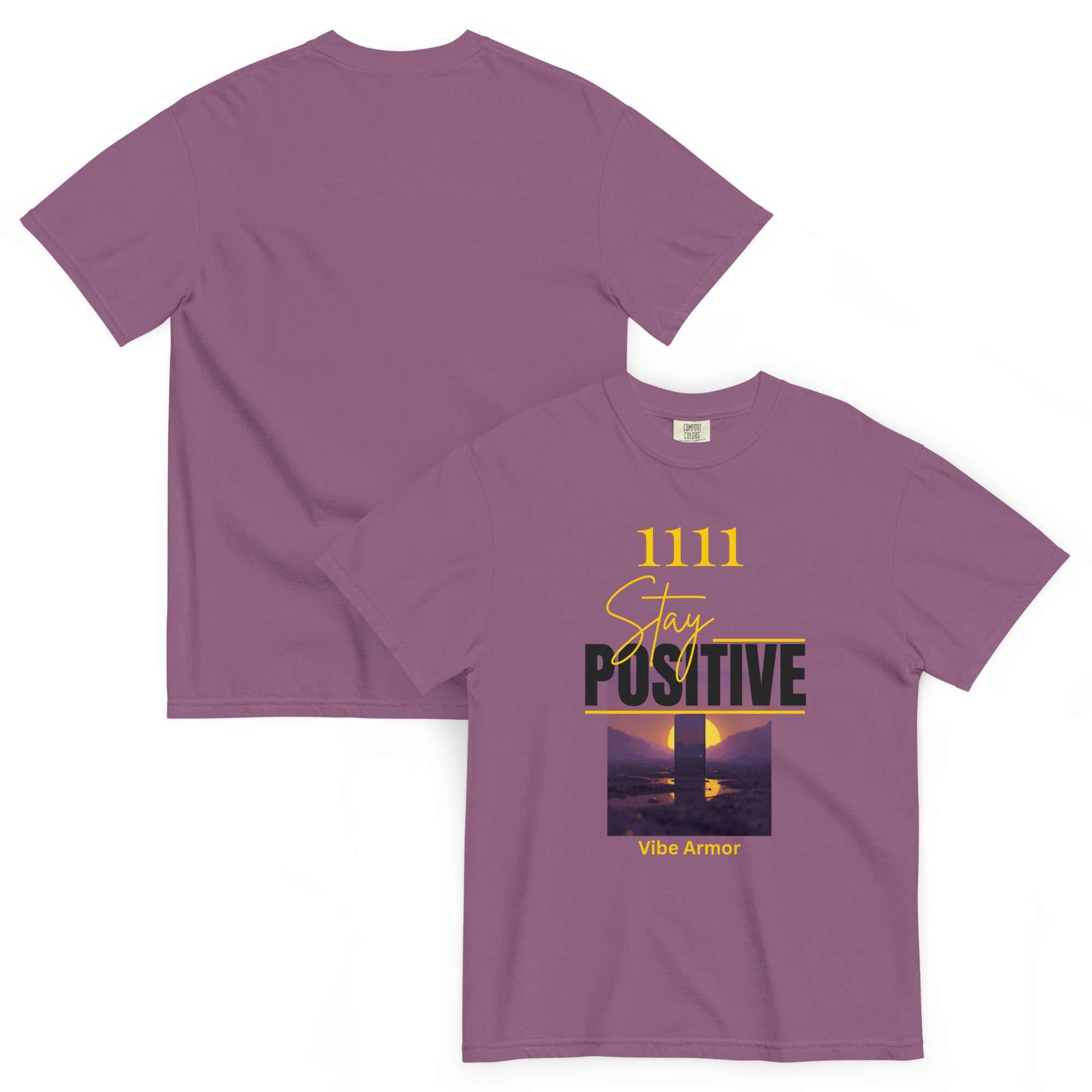 Unisex garment-dyed heavyweight spiritual t-shirt with relaxed fit and premium cotton fabric
