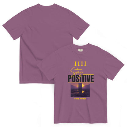 Unisex garment-dyed heavyweight spiritual t-shirt with relaxed fit and premium cotton fabric