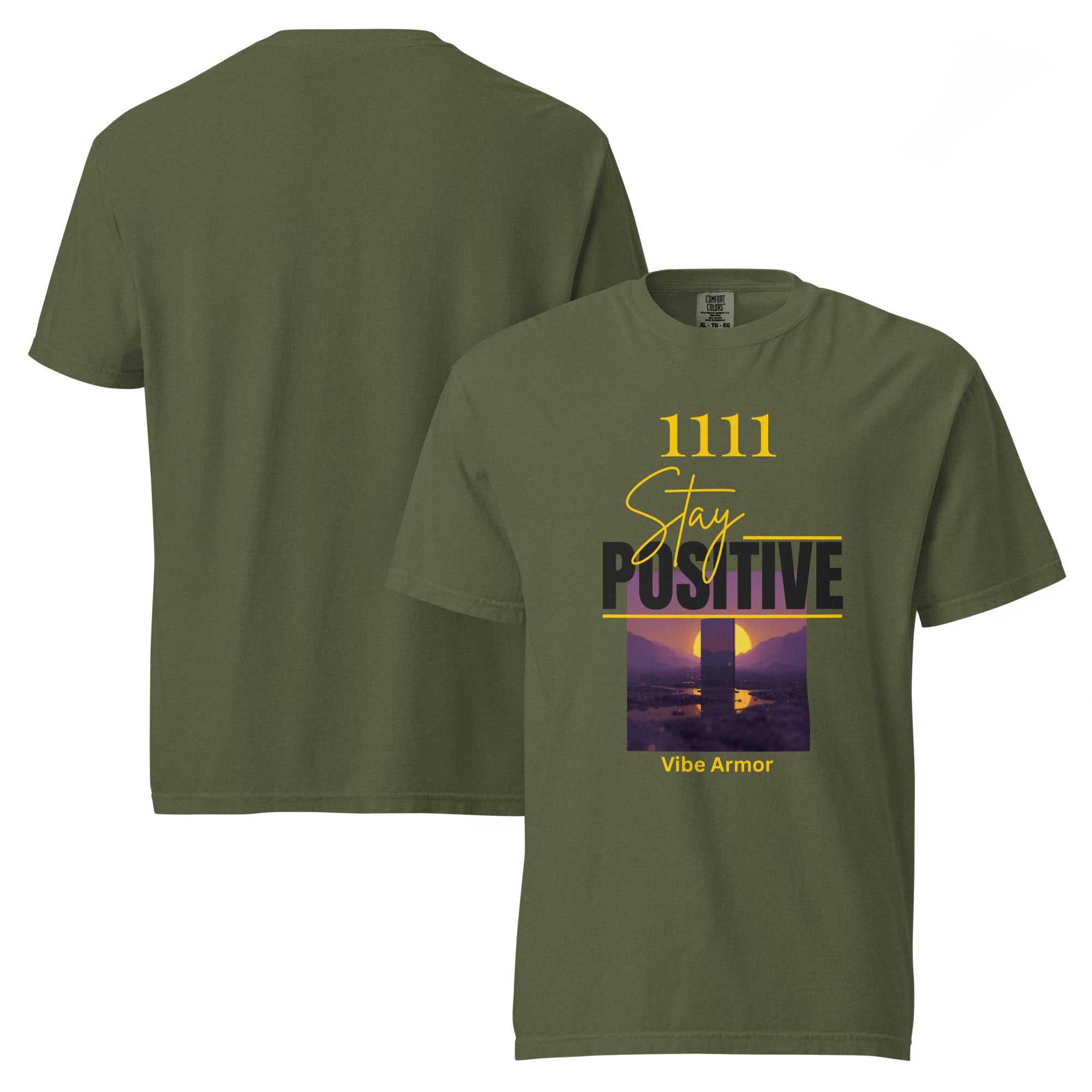 Unisex garment-dyed premium heavyweight spiritual t-shirt from Vibe Armor collection