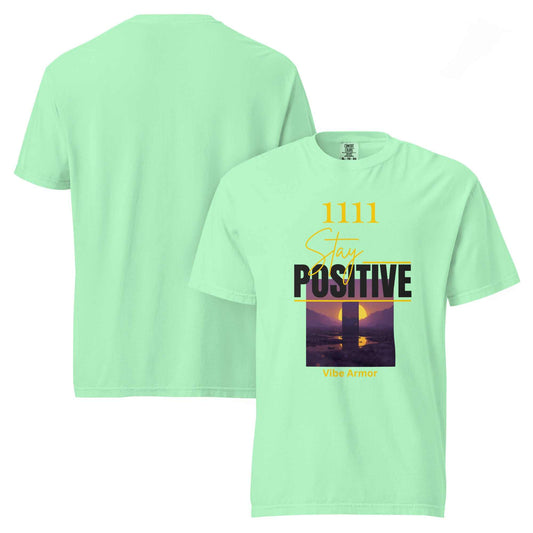 Unisex garment-dyed heavyweight spiritual t-shirt in premium cotton with relaxed fit and durable stitching