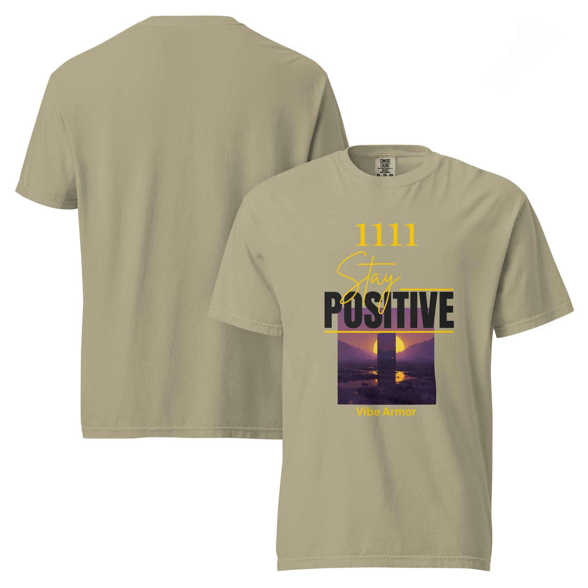 Unisex garment-dyed premium spiritual heavyweight t-shirt with relaxed fit and durable double-needle stitching