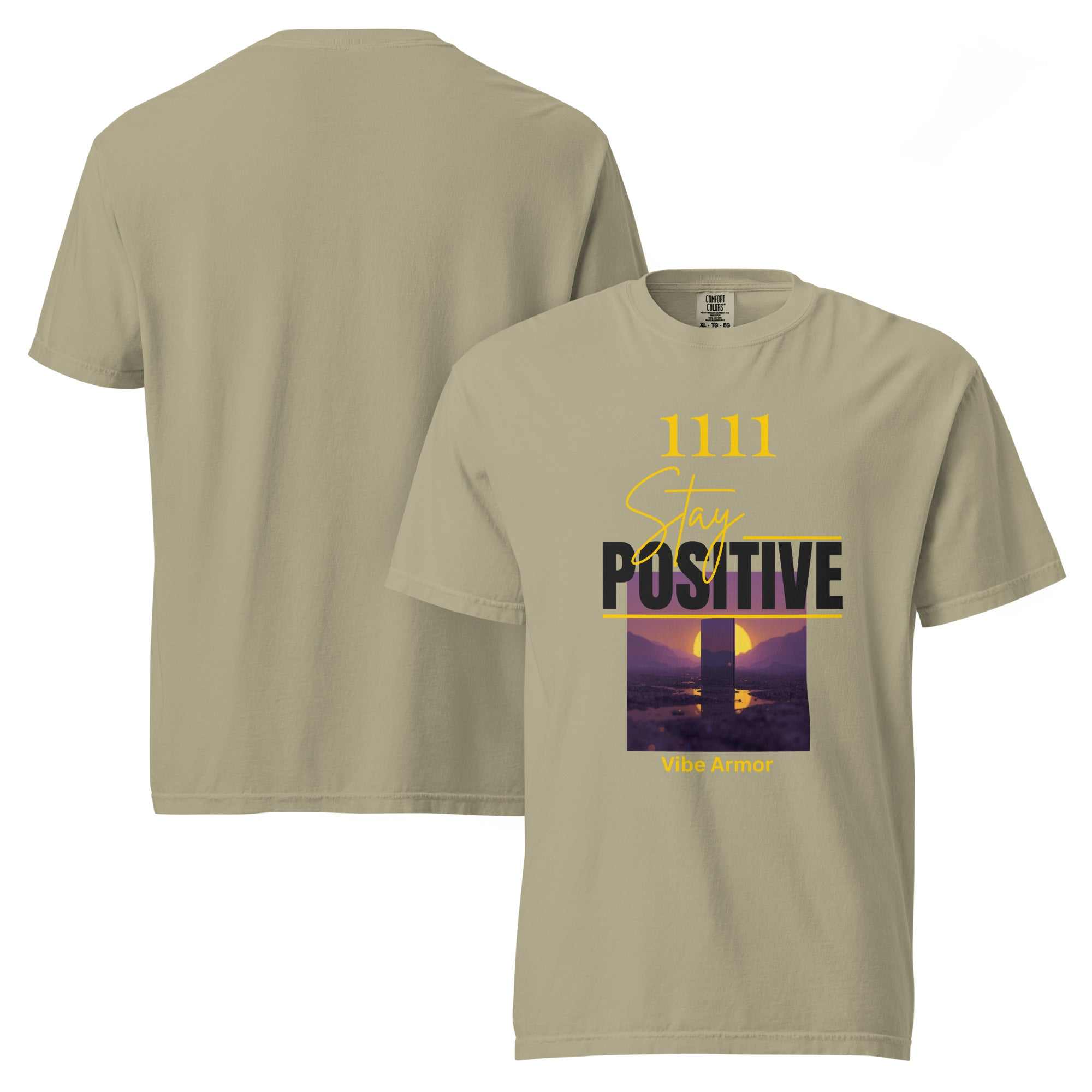 Unisex garment-dyed premium spiritual heavyweight t-shirt with relaxed fit and durable double-needle stitching