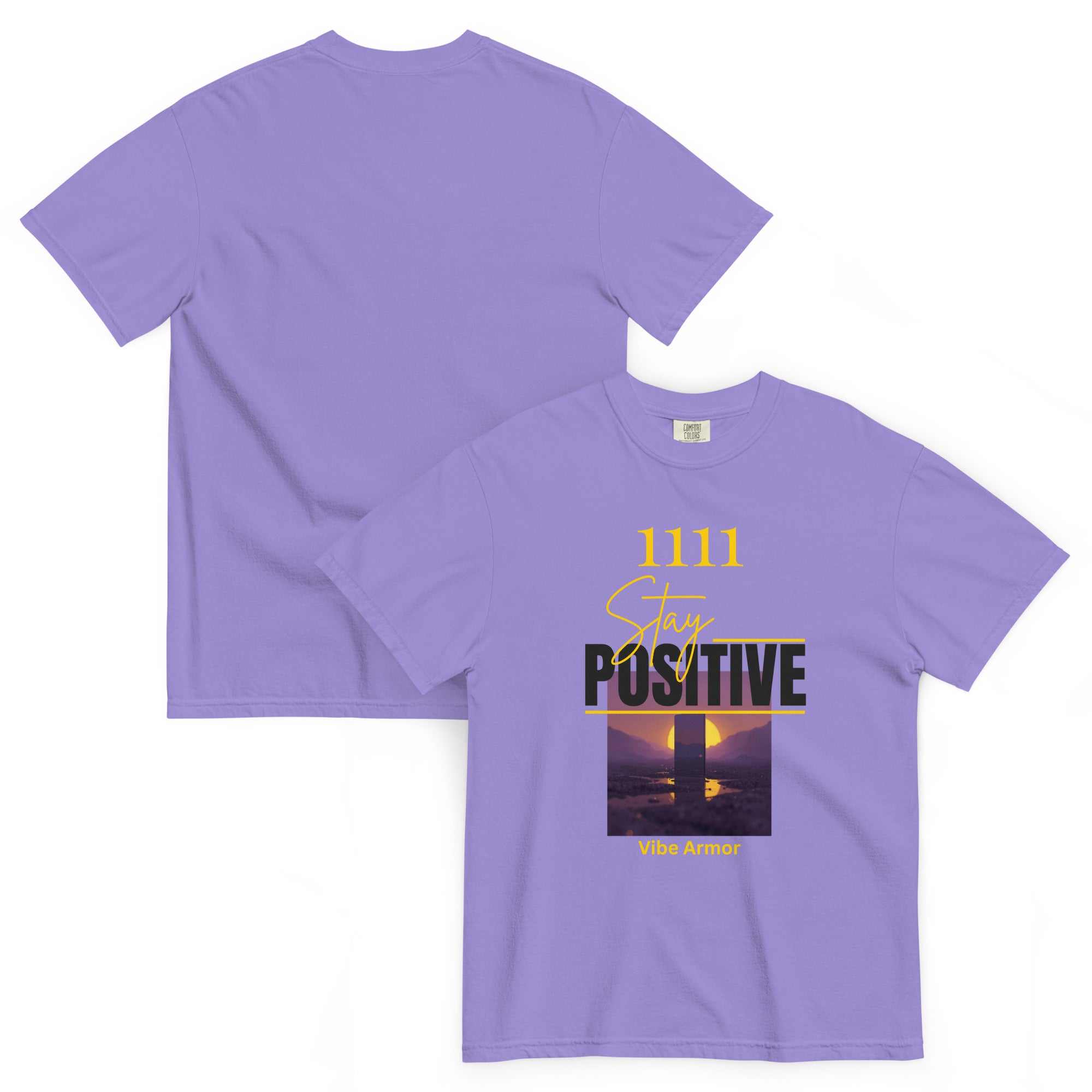 Unisex garment-dyed premium heavyweight spiritual t-shirt from Vibe Armor collection