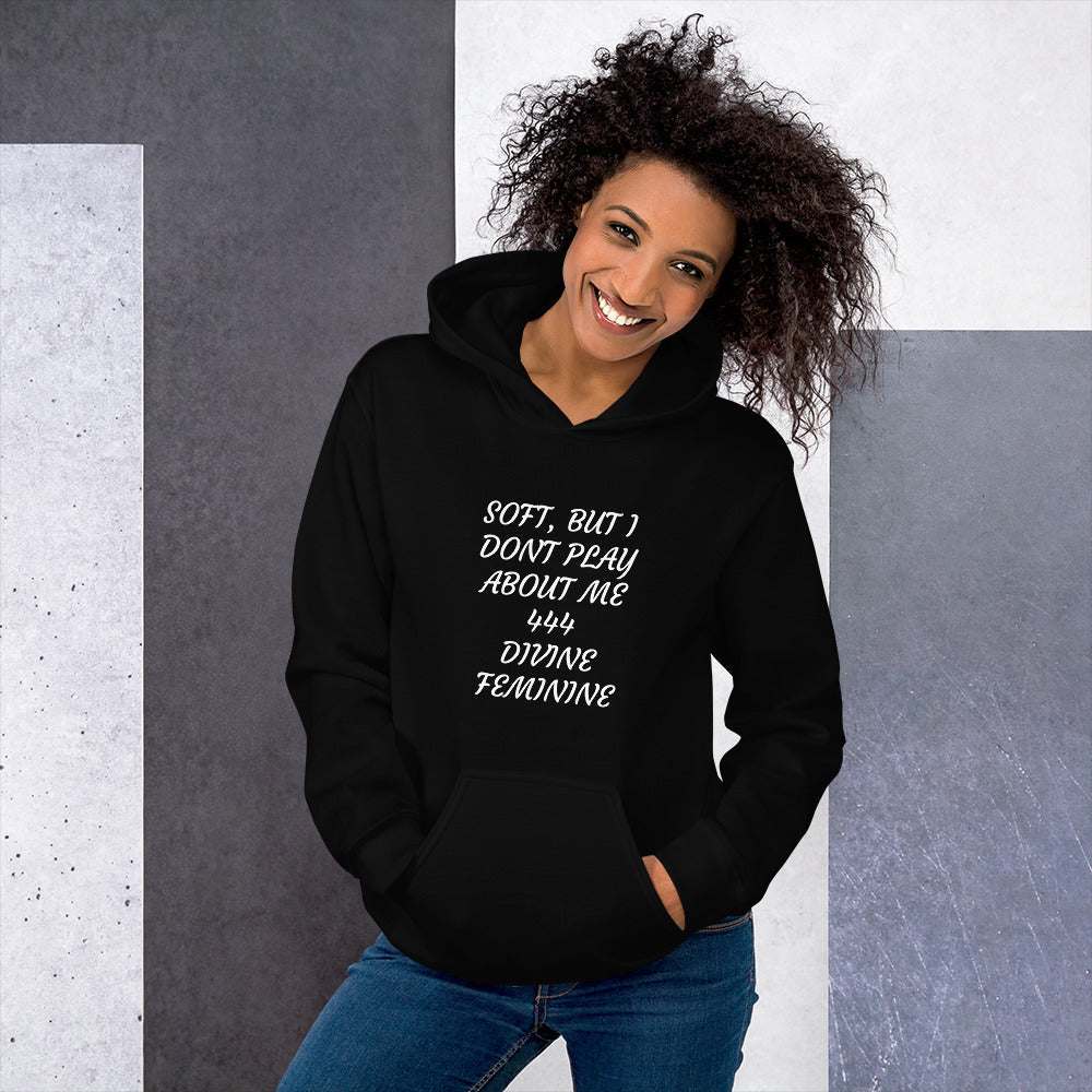 Unisex premium heavyweight spiritual hoodie with angel number design and kangaroo pocket