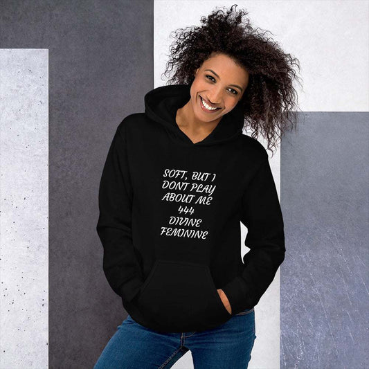Unisex premium heavyweight spiritual hoodie with angel number design and kangaroo pocket