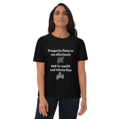 Unisex organic cotton spiritual apparel t-shirt with divine protection and angel energy design